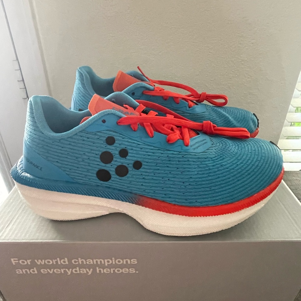 Craft Blue and Red Athletic Shoes CRAFT Pro Endur distance W Size 9 Women’s NWT